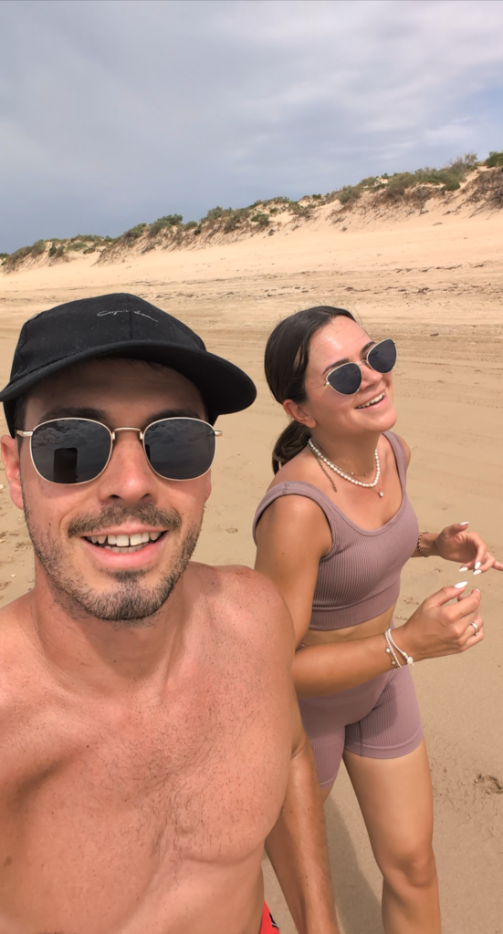 Reisemoment auf dem Weg nach Exmouth